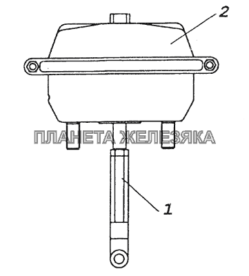 6522-3519310 Тормозная камера тип 30 КамАЗ-6522 (Euro-2, 3)